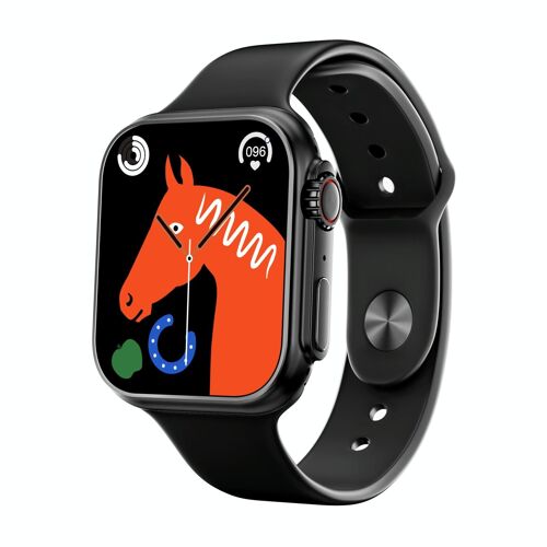 Montre Connectée Ip67 Étanche Écran Tactile Ips 2 Pouces Surveillance Santé Modes Sport Bluetooth V5.0 Noir Yonis