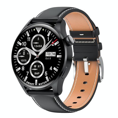 Montre Connectée Élégante Ip67 Avec Suivi Sommeil Et Cardio Écran Couleur 1.35 Noir Yonis