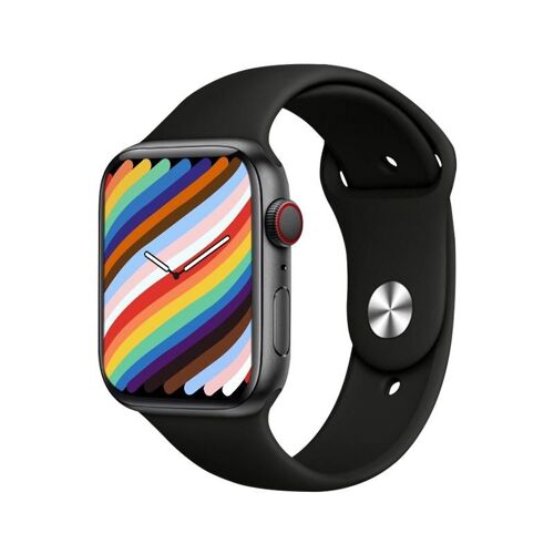 Montre Connectée Rose 1.71' Lcd Appels Bluetooth Sports Multiples Capteurs Santé Noir Yonis