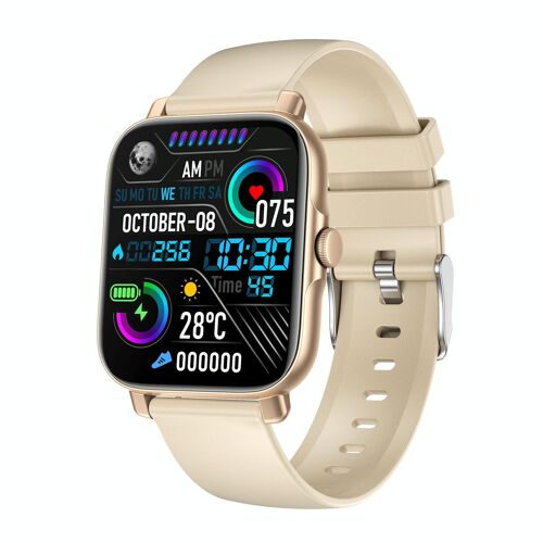 Montre Connectée 1.69' Tft Étanche Ip67 Bluetooth Sports Modes Or Yonis