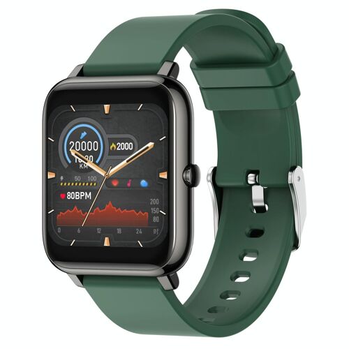 Montre Connectée 1.4' IPS Suivi Tension Sommeil Compatible Android IOS Vert YONIS