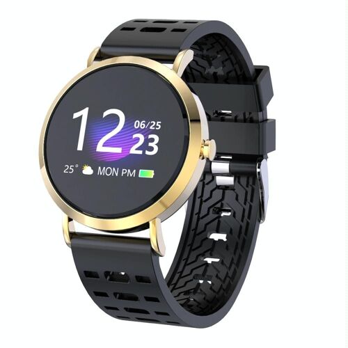 Montre Connectée Or Ip67 Écran Tn Cardio Sommeil Musique Rappels Or Yonis