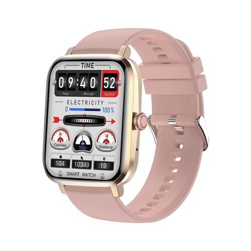 Montre Connectée Or 1.85' Écran Couleur Surveillance Santé Étanche Ip67 Bluetooth 5.0 Or Yonis