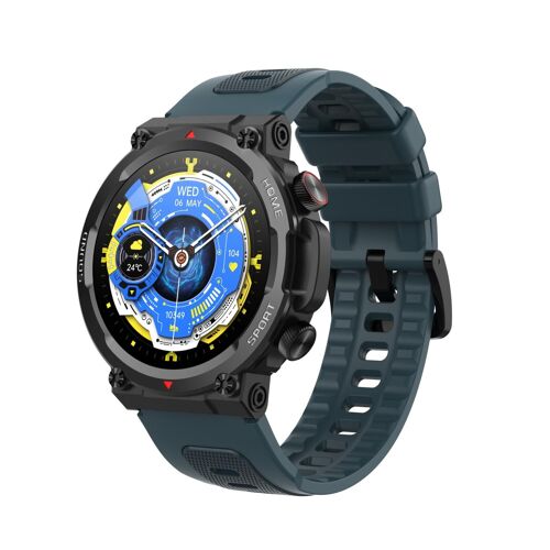 Smartwatch Or Élégante Moniteur Santé Sommeil Appel Bluetooth Étanche IP67 Bleu YONIS