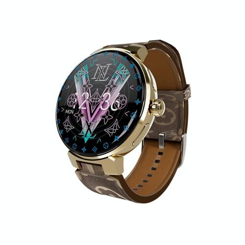 Montre Connectée 1.35' Écran Couleur Suivi Cardiaque Et Pression Artérielle Waterproof Or Yonis