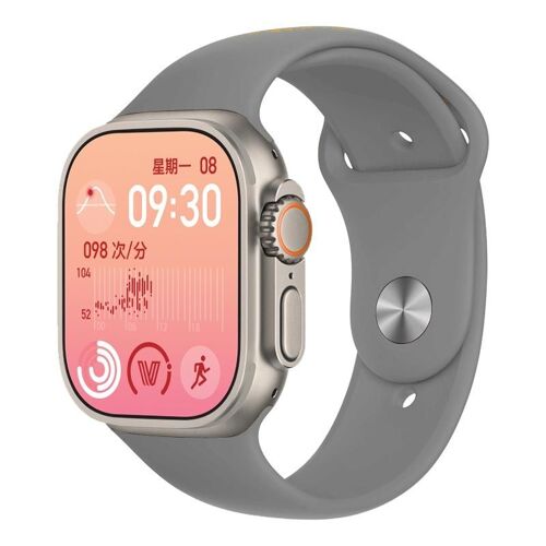 Montre Connectée Ultra 2.05' Écran Couleur Surveillance Santé Etanche Ip67 Gris Yonis