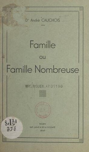 Famille Ou Famille Nombreuse