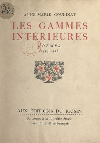 Les Gammes Intérieures, 1923-1928