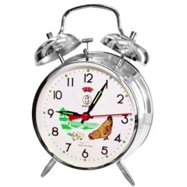 Réveil Mécanique Classique Poule Qui Picore Au Rythme Des Secondes