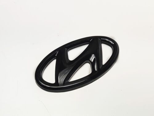 Emblème Badge De Volant Hyundai Logo Noir 63x33mm