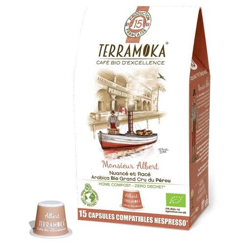 Café Monsieur Albert Bio 15* Capsules
