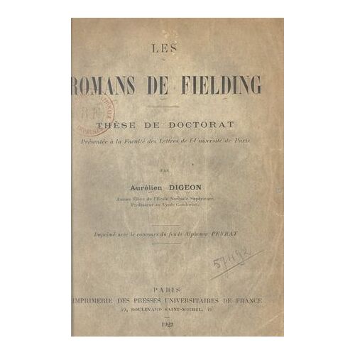 Les Romans De Fielding