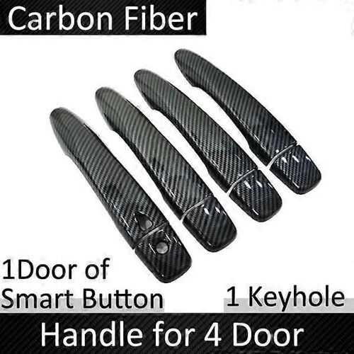 Couvercle de poignée de porte pour Nissan X-Trail T32 Rogue 2014   2020 Autocollants 3D antirouille en fibre de carbone Accessoires de protection de voiture 2018 2019