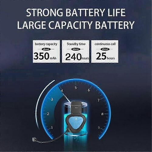 Lx1 moto casque d¿été casque Bluetooth spécial Portable Smart Noise casque étanche sans fil, noir-bleu