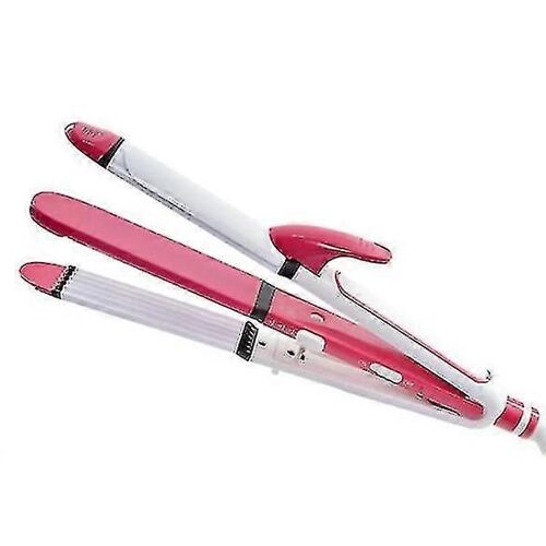 Fer À Friser, Fer Plat Et Fer À Friser 3 En 1 Rose