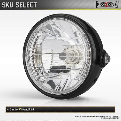 Cruise Retro Harley Moto 7 Pouces Phare Angel Girdle Led Clignotant H4 Ensemble De Phare Avant