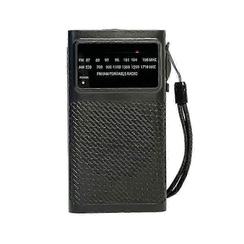 Radio portable AM FM Radio alimentée par batterie avec haut-parleur Port casque Petite radio Clip arrière