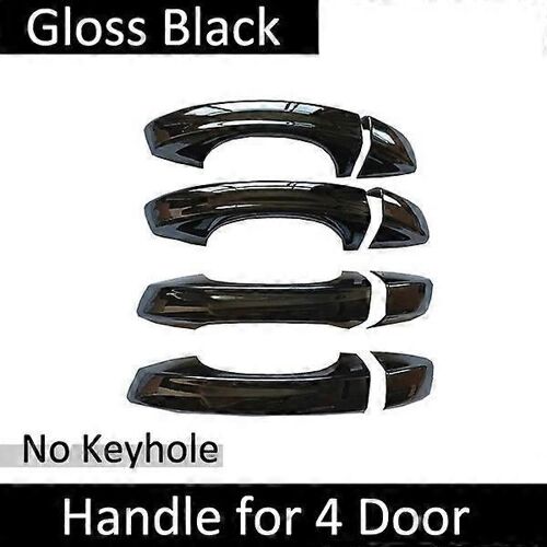 pour Skoda Kodiaq NS7 2016 2017 2018 2019 2020 2021 2022 Noir brillant Poignée de porte Couvercle Autocollant Style de voiture Accessoires de protection