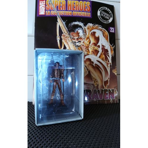 Figurine Plomb Collection Marvel Super Héroes N° 23 : Kraven Le Chasseur Avec Son Fascicule