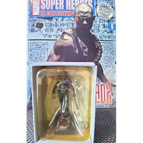 Figurine Plomb Collection Marvel Super Héroes N° 06 : Blade Avec Son Fascicule