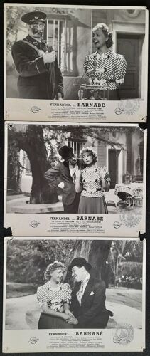Fernandel - Barnabé Film 1938 Réalisation Alexandre Esway - 3 Photos Originales D'exploitation Argentique De Cinéma - Chaque Petite Affiche 24x30 Cm - Marguerite Moreno , Noël Roquevert