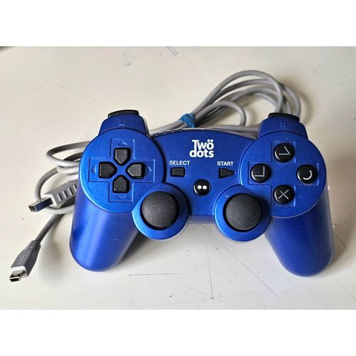 Manette Sans Fil Ps3 Bleue Twödots