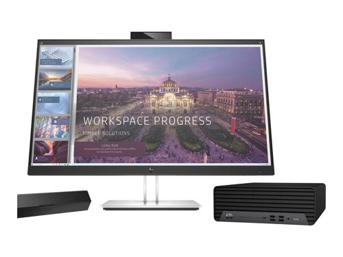 HP E24d G4 Advanced Docking Monitor - Écran LED - 23.8" - 1920 x 1080 Full HD (1080p) @ 60 Hz - IPS - 250 cd/m² - 1000:1 - 5 ms - HDMI, DisplayPort, USB-C - noir