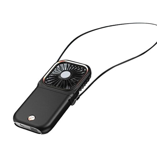 Mini ventilateur portable, petit ventilateur à piles comme puissance noir goodnice