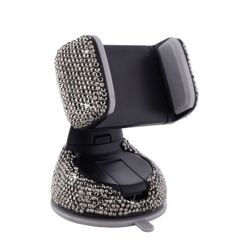 Support De Pare-Brise De Voiture En Strass De Luxe - Noir 1 Goodnice