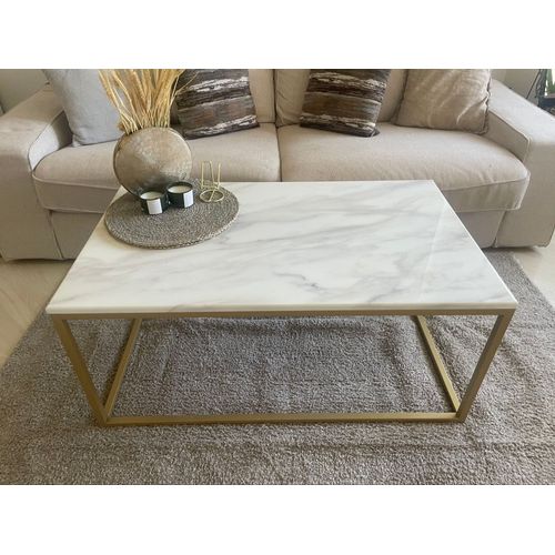 Table Basse Effet Marbré