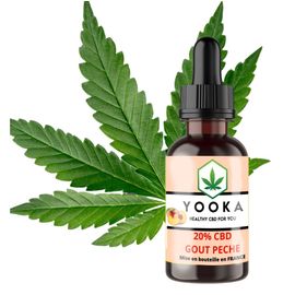 Huile Peche Cbd Bio Mct 20% Full Spectrum 10ml 