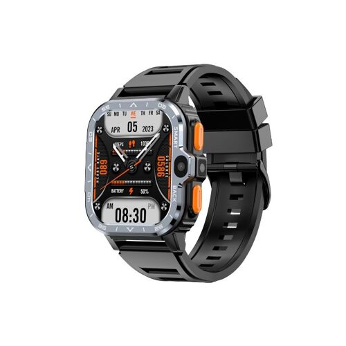 Rainbuvvy Pdg Watch 4g Lte Smartwatch 2,03 Pouces Ecran Hd Android 8.1 Wifi Gps Double Camera Montre Intelligente Surveillance Du Mouvement Surveillance De La Sante 800 Milliandroid Noir 16gb