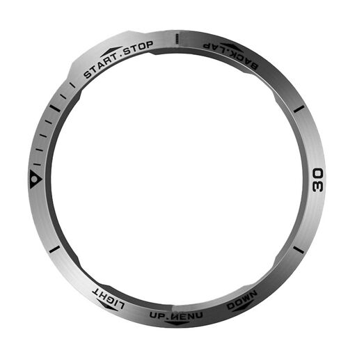 Lunette Argentée Élégante Pour Garmin Fenix 6x Series