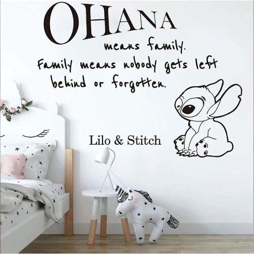 Autocollant mural en vinyle Stitch, papier peint créatif en PVC, autocollant mural décoratif pour goodnice