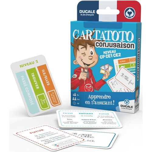 Kalanka-Cartatoto Conjugaison - Jeu De Cartes Éducatif - Apprendre À Conjuguer Les Verbes