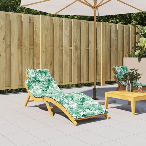 Vidaxl Coussin De Chaise Longue Motif De Feuilles Tissu Oxford