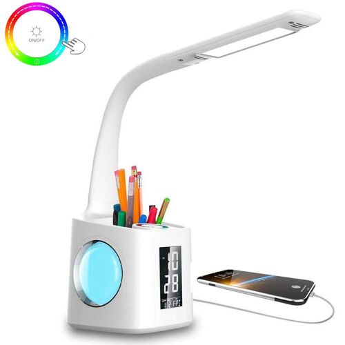 Lampe De Bureau Led Avec Port De Chargement Usb, Lampe D'ambiance Nocturne, Réveil Goodnice