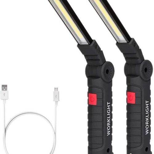 Lampe de travail LED, lampe de poche rechargeable, lampe d'atelier, goodnice
