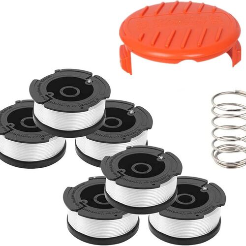 Bobines de fil pour bobines de coupe-bordure Black & Decker, fils en nylon 9 m longueur 1,65 mm goodnice