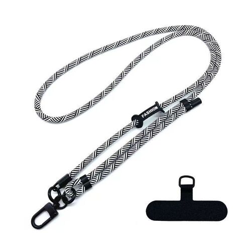 Longe Universelle Ajustable pour Téléphone Noir blanc