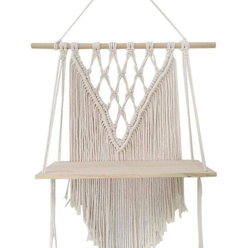 Étagère Murale Flottante, Support En Bois, Balançoire Suspendue, Tissée À La Main Goodnice