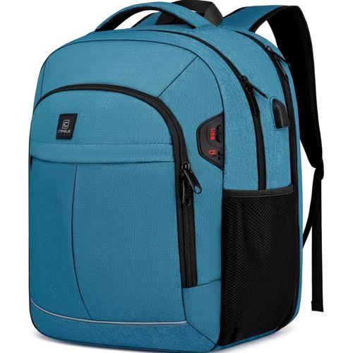 Sac à Dos pour Ordinateur Portable,TSA Sacoche pour Ordinateur Portable de Voyage pour Hommes,Sac à Dos d'affaires Mince avec Port de Chargement USB.[T103]