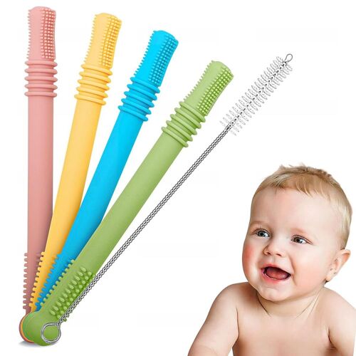 Dents de bébé, dents de bébé en silicone, creuses, paille de dentition, jouet de dentition, sensuel goodnice