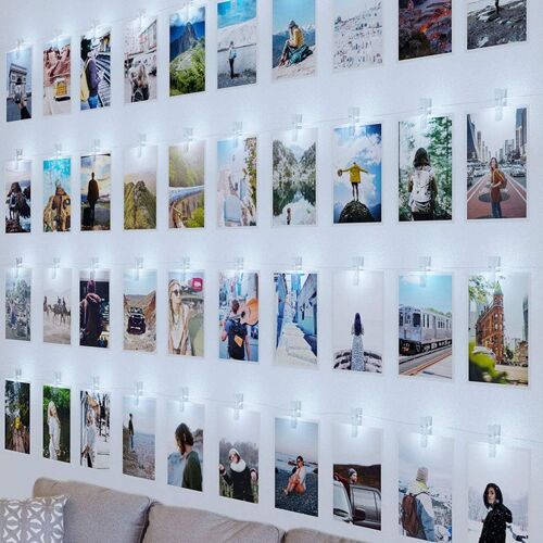 Guirlande Lumineuse À Clips Photo Led Pour La Décoration De La Pièce, 10m 100led Blanc Froid Goodnice