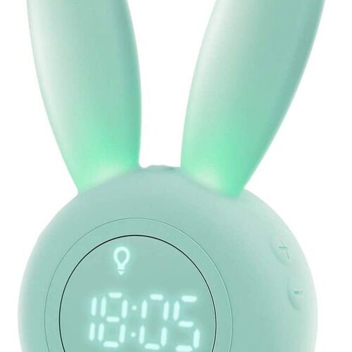 Réveil lumineux pour enfants, lapin mignon, réveil, lampe de chevet créative goodnice