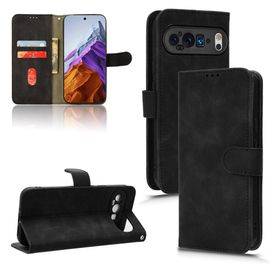 Étui Pour Google Pixel 9 Coque En Cuir Folio Flip Insertion De Carte Housse De Protection Protection Complète Avec Porte-Cartes Kickstand - Noir