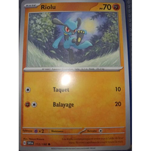 Commune - Pokemon - Écarlate Et Violet De Base - Riolu 112/198