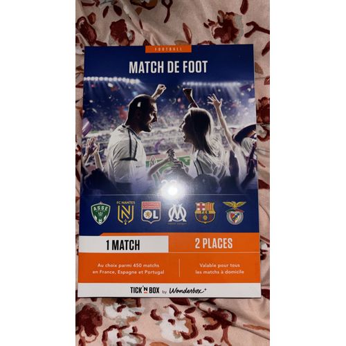 Tick'nbox Wonderbox Coffret Deux Places - 100% Foot