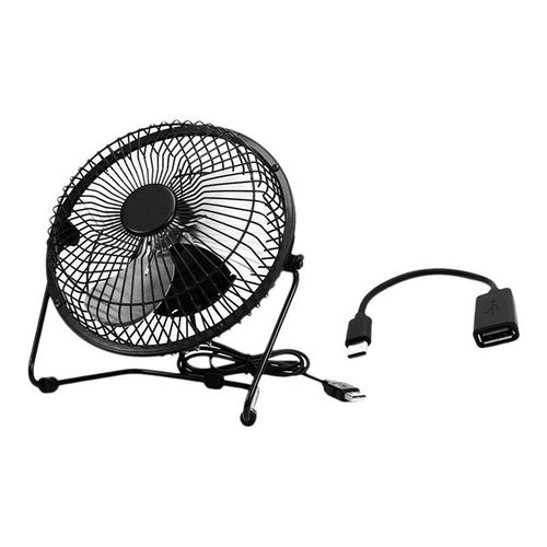 DLH - Ventilateur - plateau de table - 22 cm - USB, USB-C