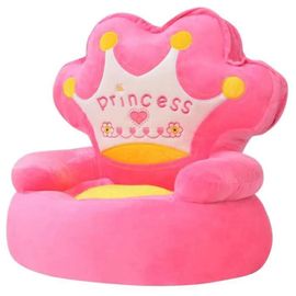 Vidaxl Chaise En Peluche Pour Enfants Princesse Rose 80158